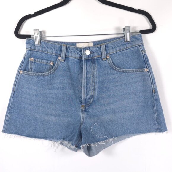 Triarchy ORGANIC COTTON Blend Button Fly Denim Shorts Cut-Off NWT Size 28 & 29